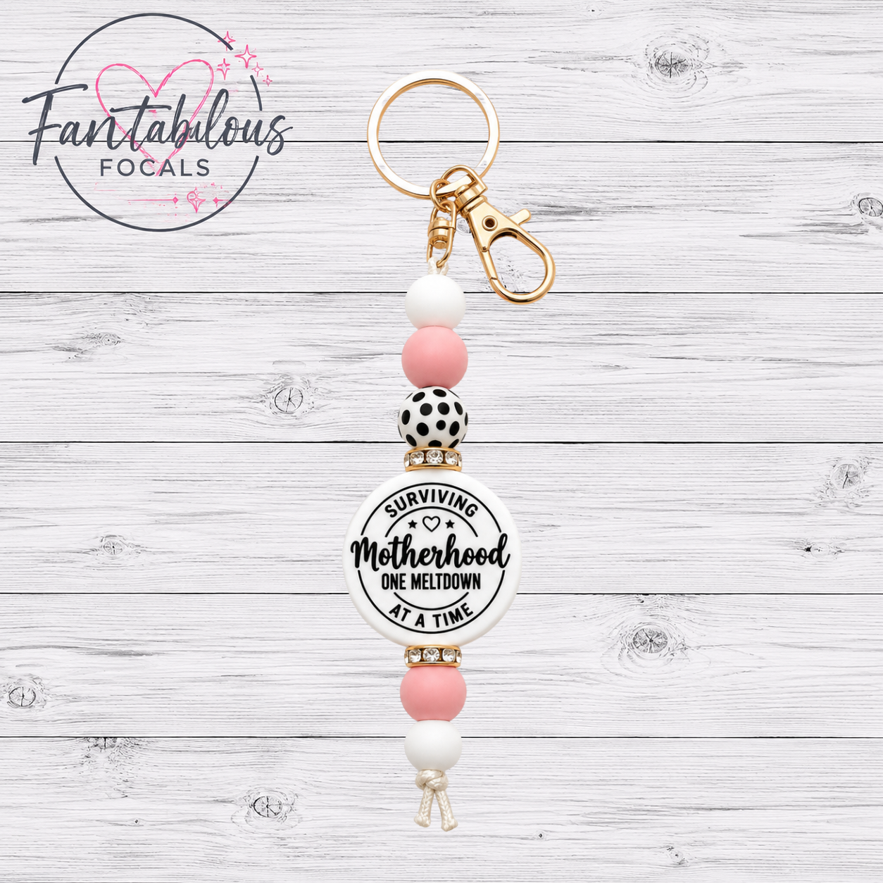Surviving Motherhood One Meltdown At A Time Focal Bead
