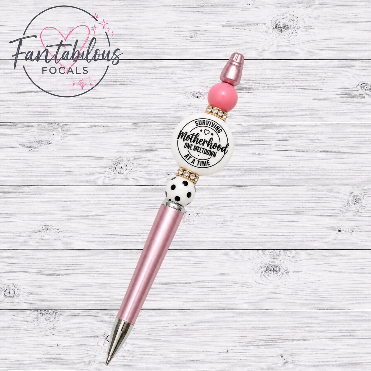 Surviving Motherhood One Meltdown At A Time Focal Bead