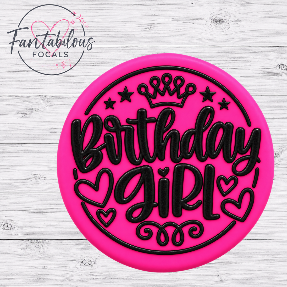 Birthday Girl  Silicone Focal Bead