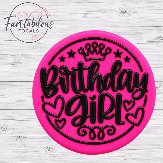Birthday Girl  Silicone Focal Bead
