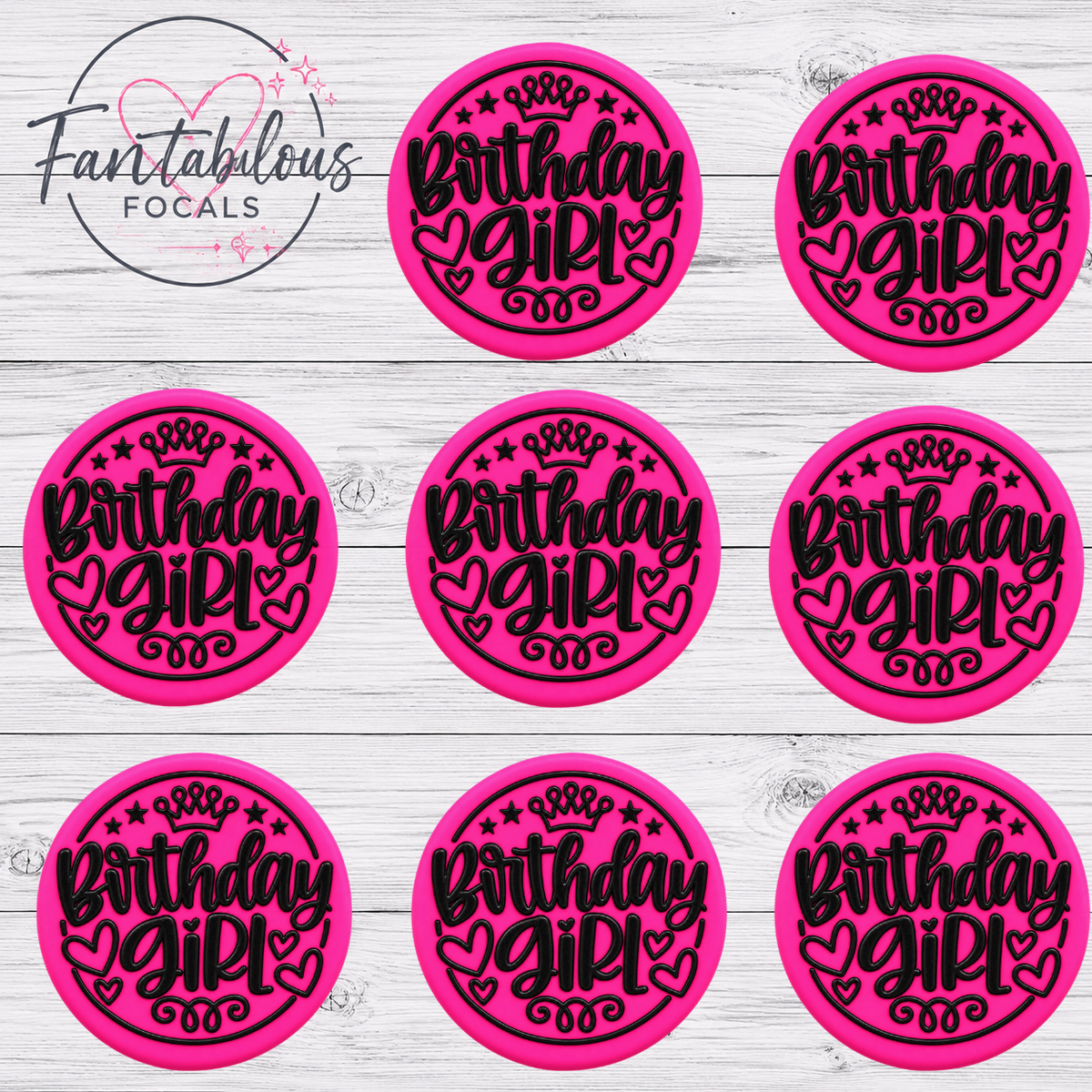 Birthday Girl  Silicone Focal Bead