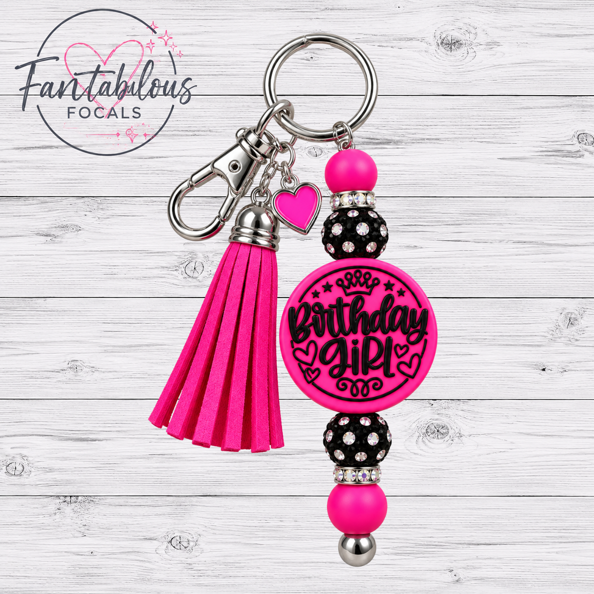 Birthday Girl  Silicone Focal Bead