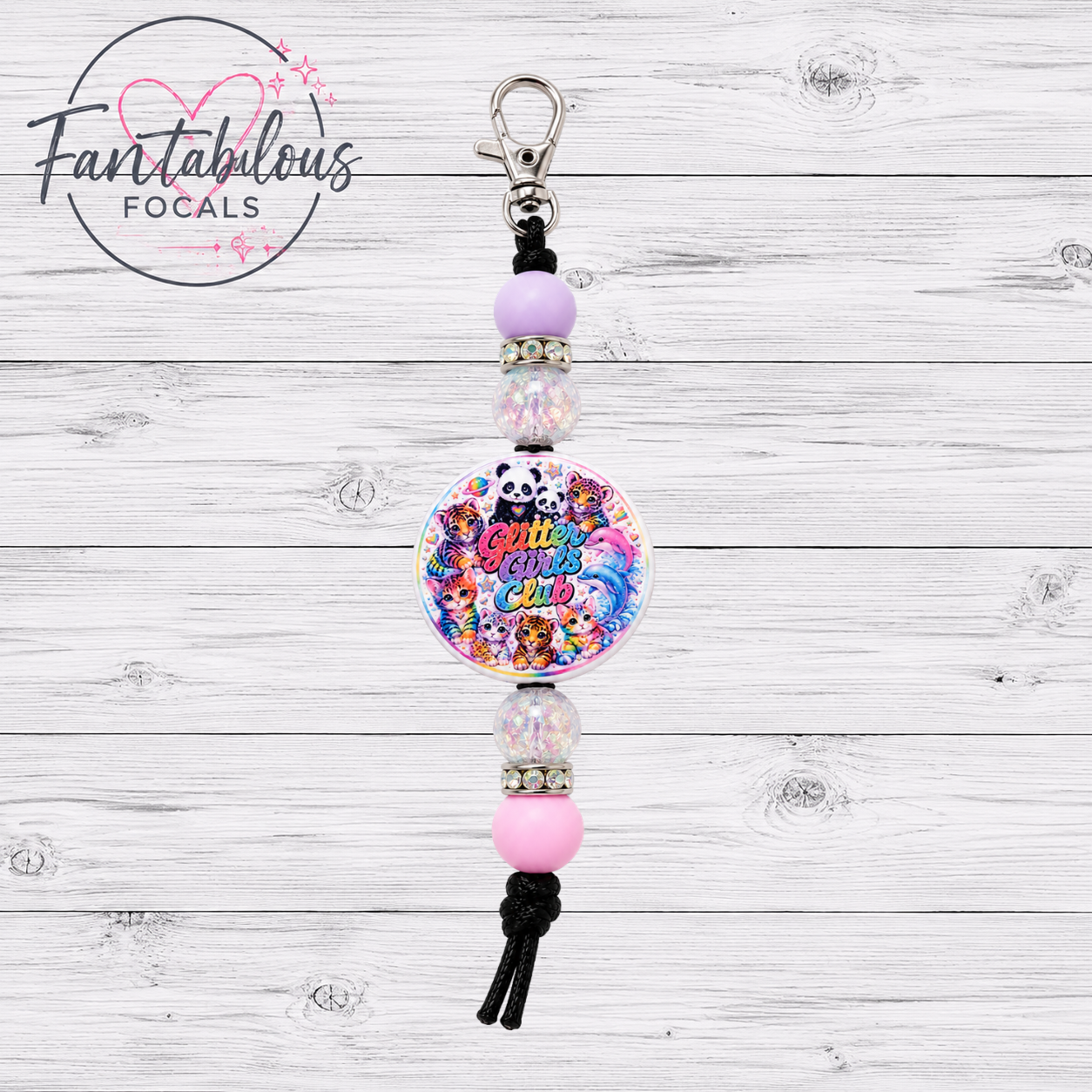 Glitter Girls Club Silicone Focal Bead