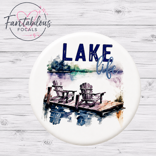 30MM Lake Life Silicone Focal Bead