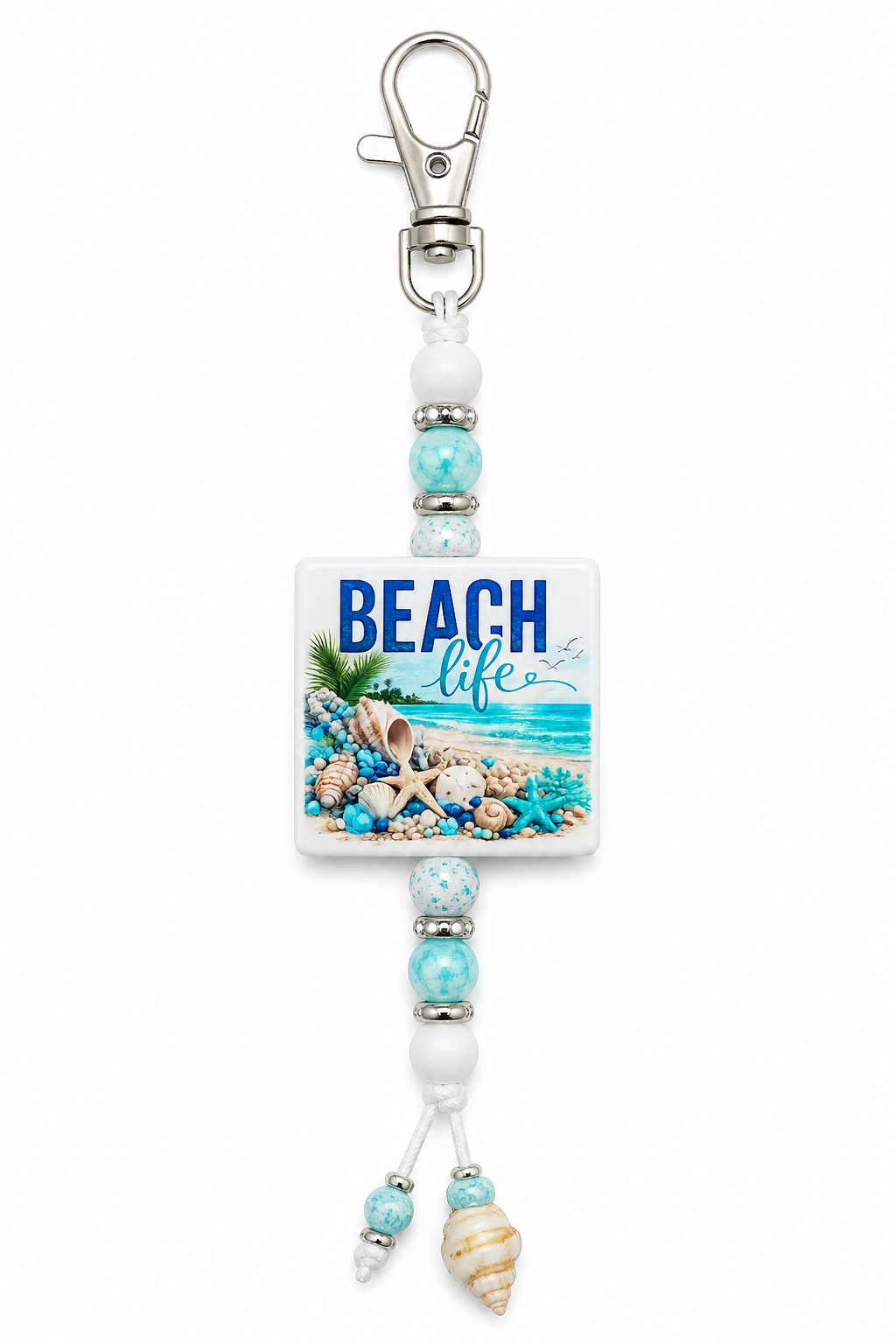 Beach Life Silicone Focal Bead