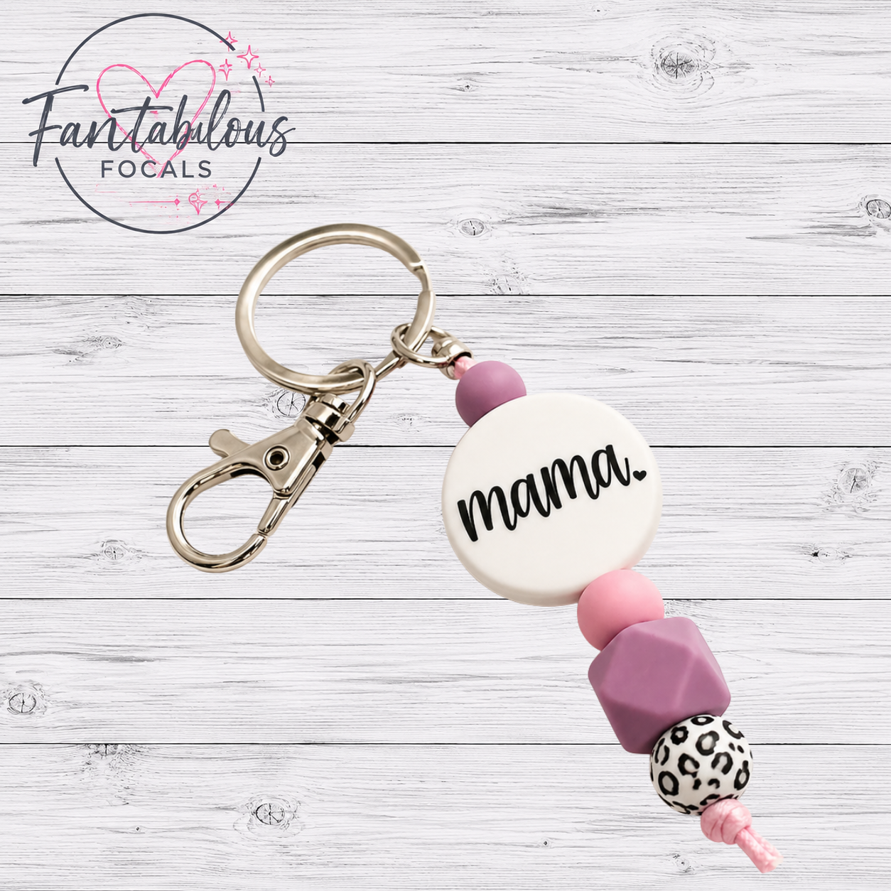 30MM Mama Silicone Focal Bead