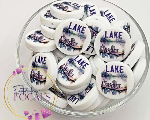 30mm “Lake Life” Custom Exclusive Silicone Focal Bead