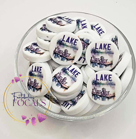 30mm “Lake Life” Custom Exclusive Silicone Focal Bead